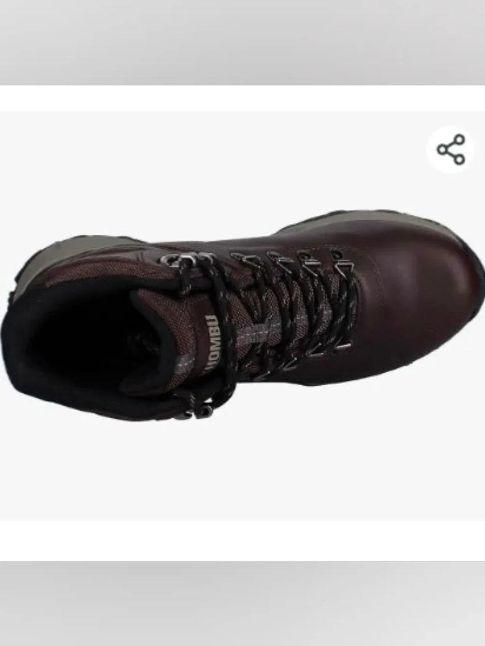 Khombu Brown Leather Trail-Ready Hiking Boot